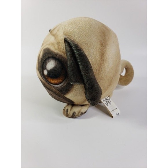 Pug Dog Fur Balls Plush Collectible Realistic Soft Toy Collectible 2016 - Picture 3 of 12